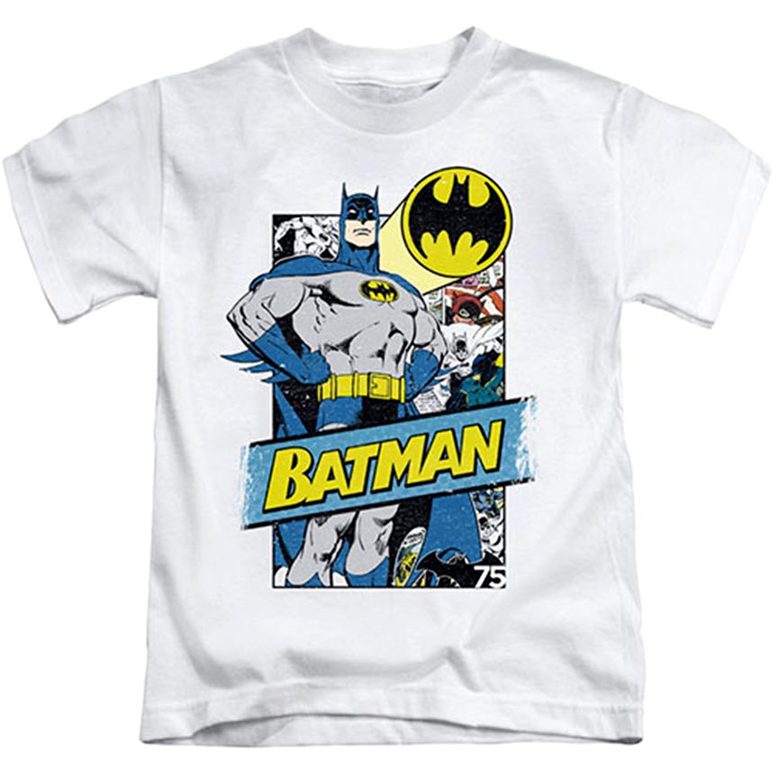 Childrens Clothes Kids Birthday Gift Idea DC Comics Batman Classic Logo Boys T-Shirt DC Comics Gifts Ages 3-15 Official Merchandise Justice League Boys Fashion Top