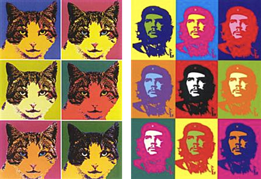 Andy Warhol Cat series /  1968 Che Guerva Series