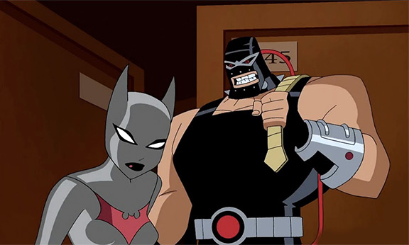Batwoman & Bane in Batman: Mystery of the Batwoman (2003)