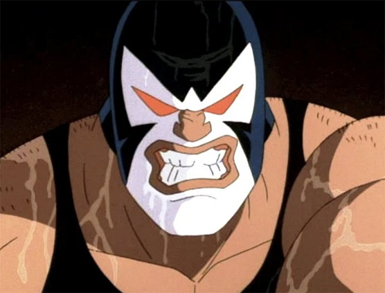 Bane bares his teeth in Batman: The Brave and the Bold