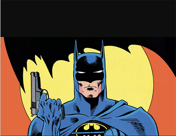 DC Comic Batman with a Gun