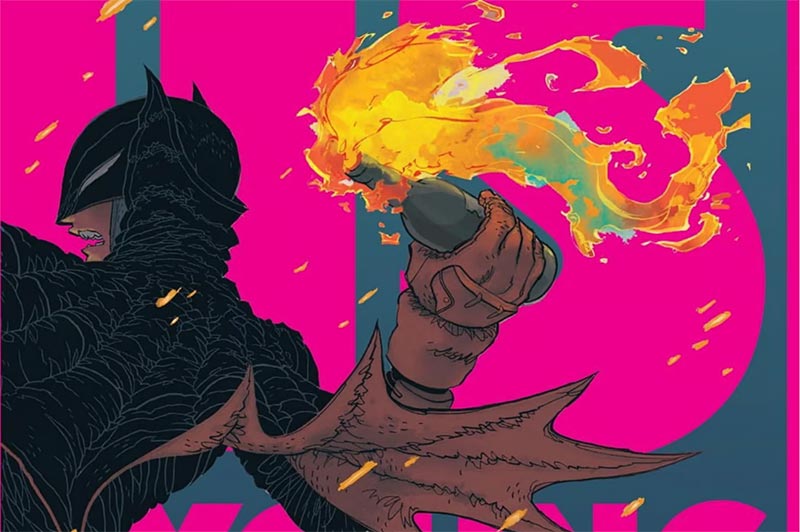 A black-clad Batwoman throwing a petrol bomb was depicted in a promotional image for the first issue of a new Batman comic book series.