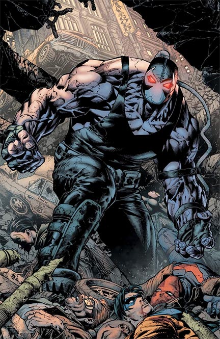 Bane, a meta human Batman viilain created by writer Chuck Dixon