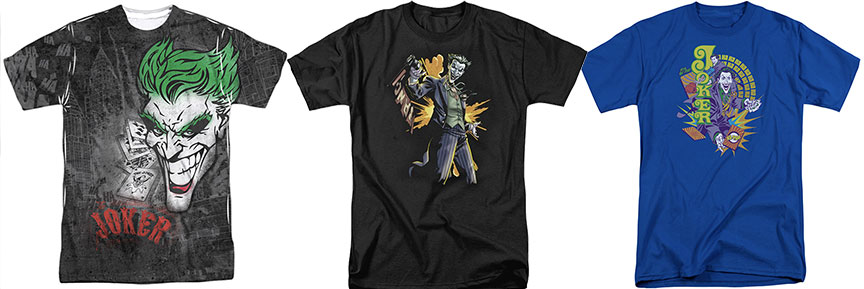 Joker t shirt designs from MoonatMidnight