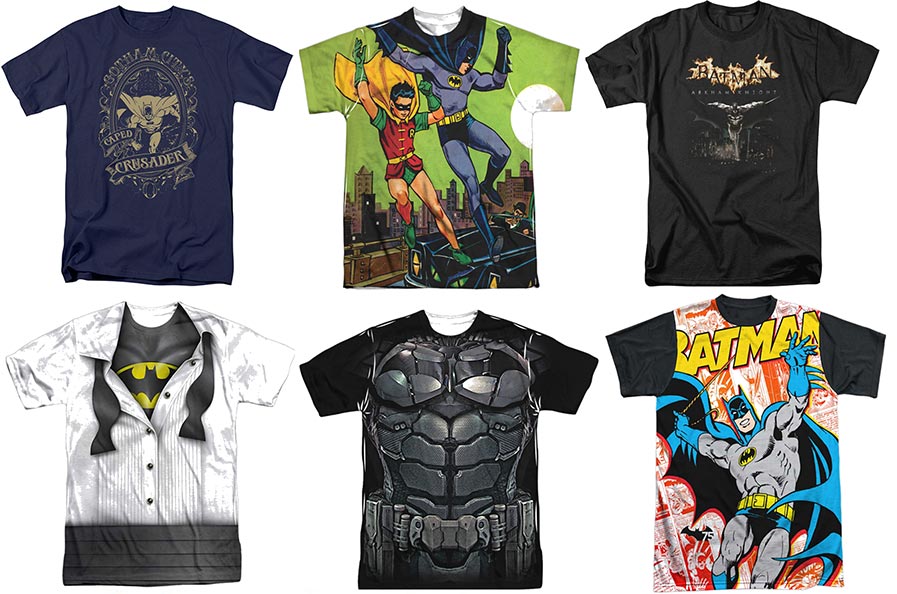 Various Batman T shirt Designs