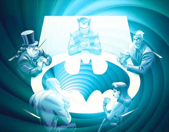 Batman: The Animated Series Batman villains playing cards
