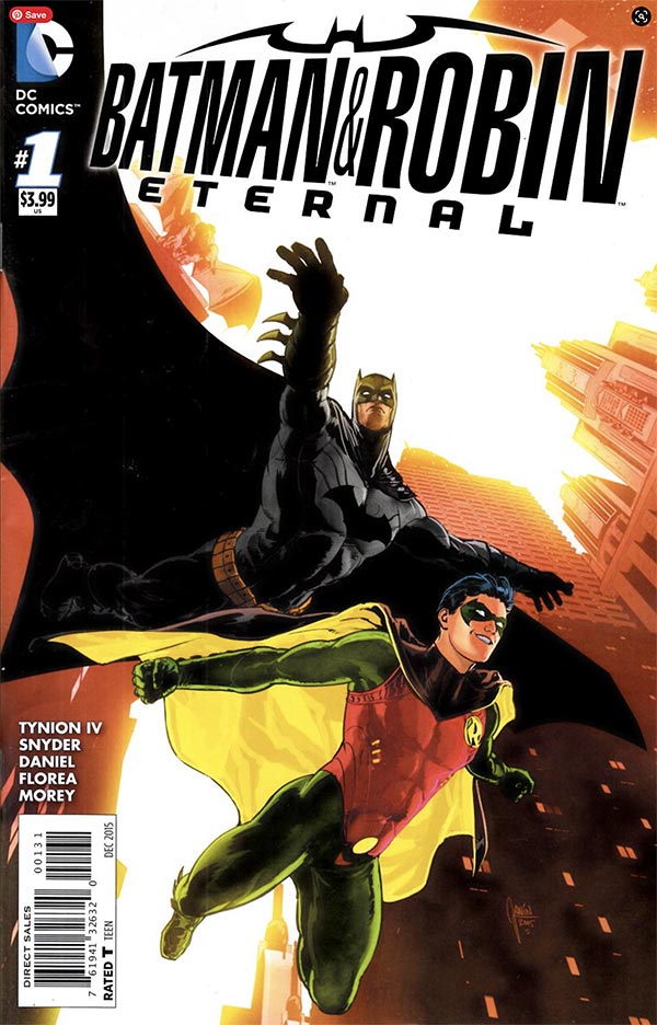 Artwork comic cover of Batman and Robin Eternal DC Comics October 2015