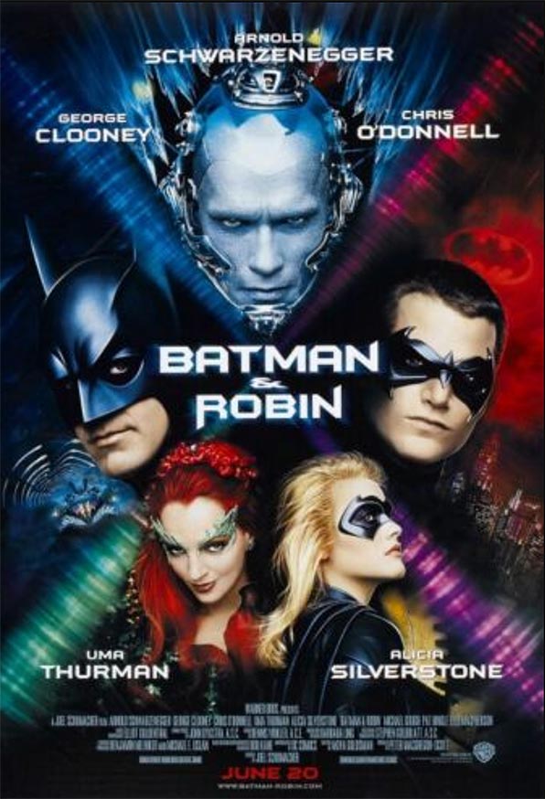Poster of Tim Burton Film: Batman & Robin  1997