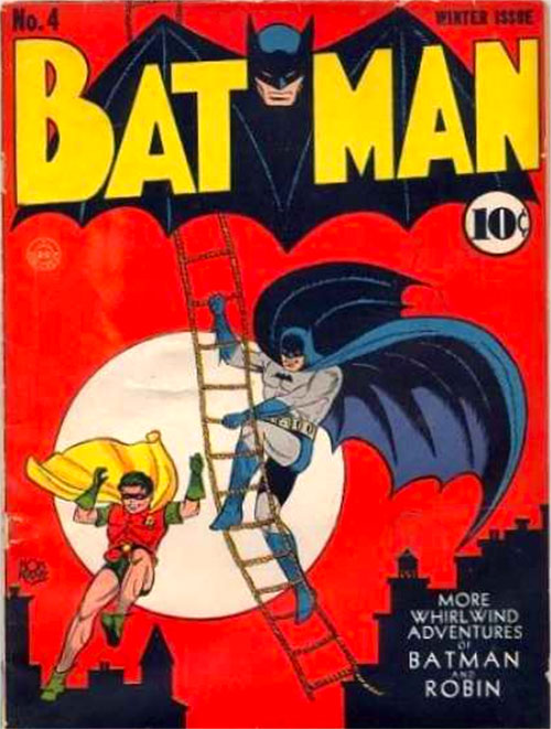 DC comic cover Batman issue4 art: Bob Kane, Jerry Robinson