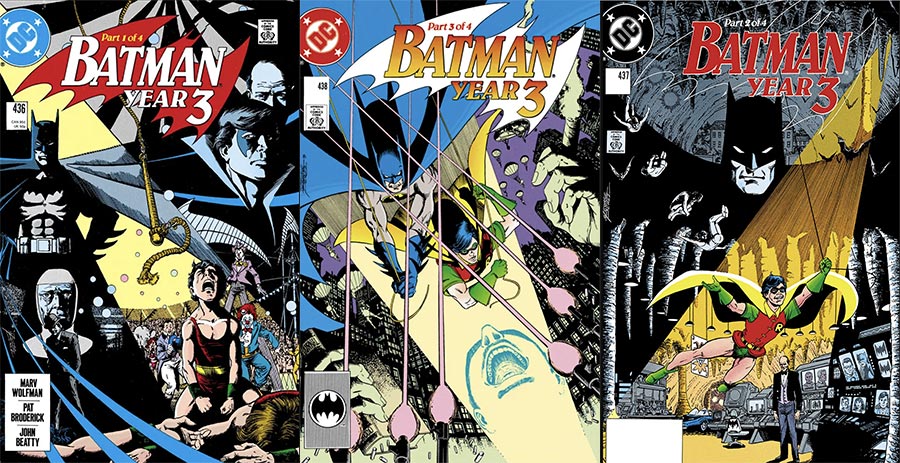 Artwork covers Tim Drake Batman: Year Three ( 4 issues) DC Comics