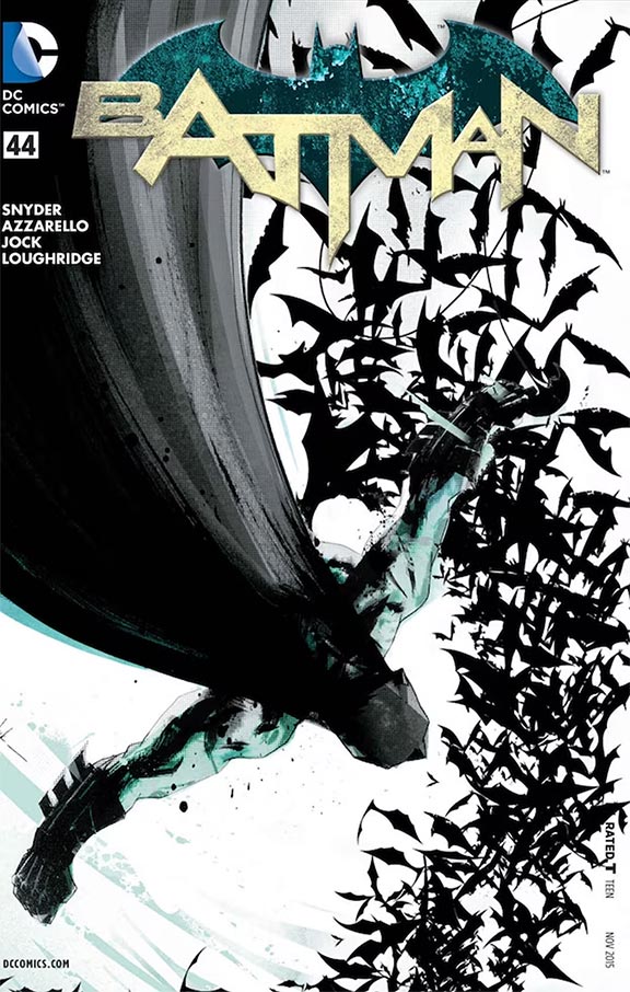 Batman comic cover Batman #44 Written by Scott Snyder / Illustrated by Jock