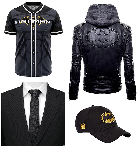 Batman apparel available at the DC online shop.