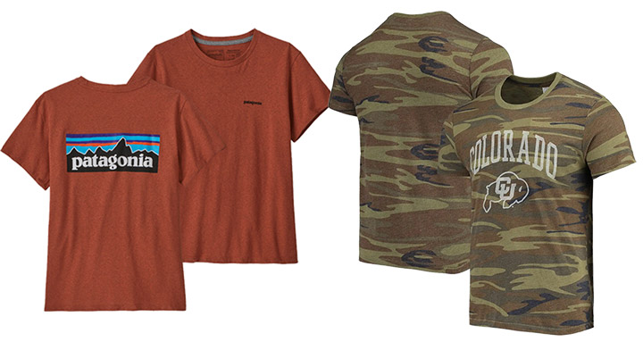 Eco T shirts from Patagonia and Alternative Apparel 