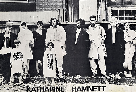 Circa 1984 Katharine Hamnett Fashion Ad by Peter Lindbergh
