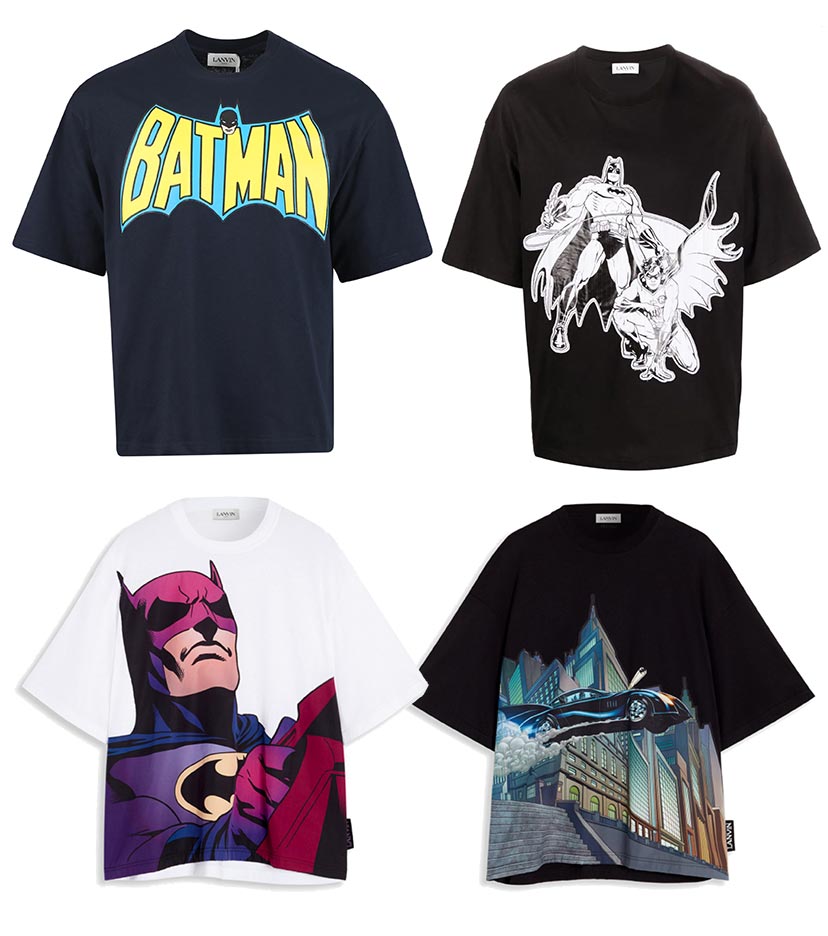 Batman T shirts from the 2020 Lanvin Collection