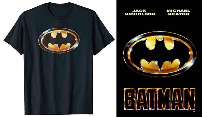 T shirt design / Poster design of Tim Burton's Batman film