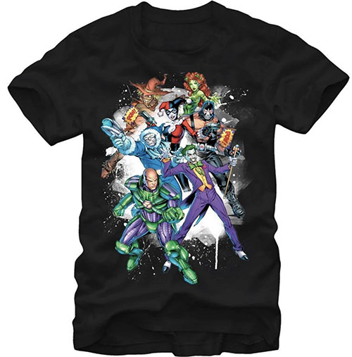 t SHirt with Batman Villains: Bane, the Joker, Harley Quinn, Poison Ivy, Lex Luthor, and more