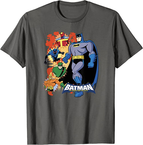 t shirt with Batman: The Brave and the Bold Batman & Friends design