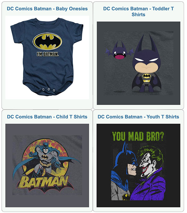 MoonatMidnight Batman Designs for Babies  Toddlers  Children (4-7 yrs)  Youth