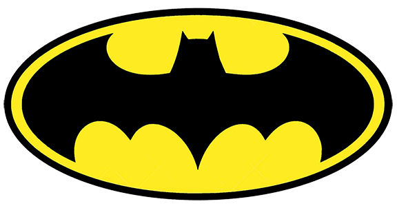Batman Logo in black and gold