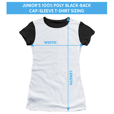 size chart womens junior JS t shirt