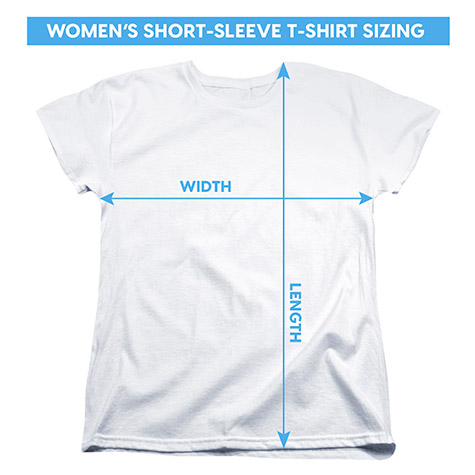 size chart adult women t shirt