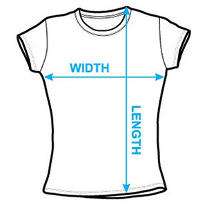 size chart womens junior t shirt